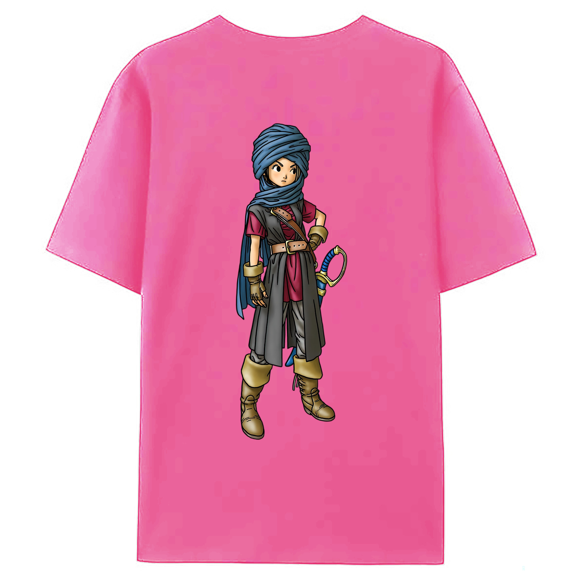 （画像用） ドラゴンクエスト Doragon Kuesuto Dragon Quest レディース半袖Tシャツ(バックプリント)